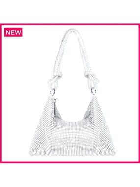 Sparkly Rhinestone Evening Clutch Purse Fits Phone Wallet Lipstick